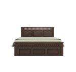 Kuber King Size Bed with Drawer Storage | Solid Wood Bed with Storage | Wooden Cot Bed Double Bed with Storage for Home... - Image 4
