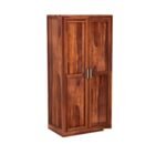 Wardrobe with Shelf Storage Bedroom Living Room Home Almirah for Clothes Wooden Furniture (Natural Finish) - Image 6