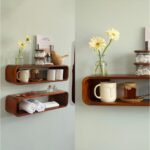 Wall Shelf, Home Decor Items Wall Mounted Book Shelf Shelves for Living Room, Kitchen & Bedroom Decoration Floating Wall Shelves Hanging Wall Mount Display - Image 6