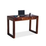 Study Table with 2 Drawers Storage for Study Room Home || Wooden Standard Workstation Desk Without Storage for Office Living Room - Honey Oak Finish - Image 4