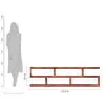 TV Cabinet | Natural Finish, Open Shelves - Image 5