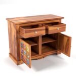 2 Drawer and 2 Door Chest of Drawer & Sideboard Storage Cabinet - Image 3