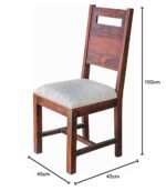BACK CUT Two Chair with Bacckrest, Lounge Pair Furniture for Use in Dining, Living, Studies Rooms, Kitchens, Homes and Offices Areas - Image 2