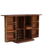 BAR Wine Cabinet in Provincial Teak Finish (Brown) - Image 5