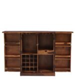 BAR Wine Cabinet in Provincial Teak Finish (Brown)