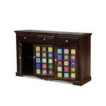 Sideboard Tv Cabinet for Living Room | Free Standing Tv Unit with 3 Drawer & 3 Door Cabinet Storage - Image 5