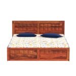 HALF DIMOND King Size Bed with Box Storage for Bedroom - Wooden King Size Cot Double Bed Diwan Cot for Living Room Home Decor Furniture - Image 3
