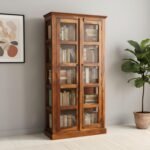 2 GLASS BOOK SHELF