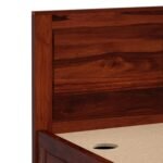 King Bed with Storage (Honey Finish) 3 DILLA BED - Image 5