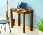 One Drawer Study Table (Maple Finish, Brown) - Image 3