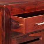 Shoe Rack Cabinet with 2 Drawers (Honey Finish) - Image 7