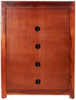 Shoe Rack Cabinet with 2 Drawers (Honey Finish) - Image 8