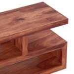 TV Cabinet | Natural Finish, Open Shelves - Image 4