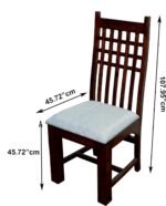 Antique Brass Design with Tile Work 4 Seater Dining Table with 4 Chair - Image 6