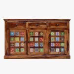 Sideboard Cabinet Storage 3 Door & 3 Drawer Cabinet - Image 4