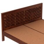 Niwar King Size Bed with Without Storage Wooden Double Bed Furniture Palang for Bedroom Living Room Home (Honey Finish) - Image 8