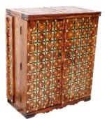 Antique Brass Design Solid Wood Sheesham bar Cabinet Wine Storage Rack with Glass Holder Pre-Assemble bar Cocktail Storage Solid Wood Bar... - Image 2