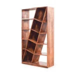 Dakota Display Unit cum Book Shelf in Teak Finish - Image 2