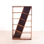 Dakota Display Unit cum Book Shelf in Teak Finish - Image 3