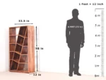 Dakota Display Unit cum Book Shelf in Teak Finish - Image 8