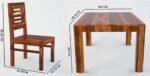 6 Seater Dining Table Set with Chairs - Image 5