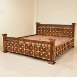 Prumin Quality King Size bed with Storage Solid Wood King Box Bed, 210.058 cm x 160.02 cm (6.89 ft x 5.25 ft) (Finish Color - Honey Finish, Delivery Condition - DIY(Do-It-Yourself)) - Image 5