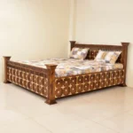 Prumin Quality King Size bed with Storage Solid Wood King Box Bed, 210.058 cm x 160.02 cm (6.89 ft x 5.25 ft) (Finish Color - Honey Finish, Delivery Condition - DIY(Do-It-Yourself)) - Image 3