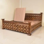 Prumin Quality King Size bed with Storage Solid Wood King Box Bed, 210.058 cm x 160.02 cm (6.89 ft x 5.25 ft) (Finish Color - Honey Finish, Delivery Condition - DIY(Do-It-Yourself)) - Image 4