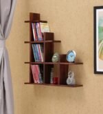 Floating Book Shelf in Provincial Teak Finish - Image 2