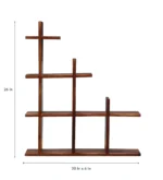 Floating Book Shelf in Provincial Teak Finish - Image 4