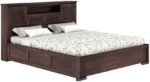 Maharaja Groove Bed/Wooden Cot/Palaung For Bedroom/Home/Hotel Solid Wood Queen Box Bed, 218 cm x 157 cm (7.15 ft x 5.15 ft) (Finish Color - Maharaja-Groove-Walnut, - Image 7