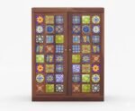 Bar Cabinet | Home Bar Furniture with Wine Rack & Drawer | Honey Brown Corner Bar Unit - Image 6