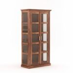 Crockery Cabinet | Wooden Book Shelf Cabinet with Storage Rack with Door for Home. (2 Door, Honey) - Image 5