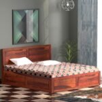 2 DILLA King Size Bed with Box Storage for Bedroom - Wooden King Size Cot Double Bed Diwan Cot for Living Room Home Decor Furniture