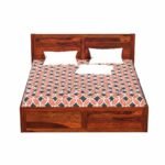 2 DILLA King Size Bed with Box Storage for Bedroom - Wooden King Size Cot Double Bed Diwan Cot for Living Room Home Decor Furniture - Image 4