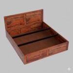 2 DILLA King Size Bed with Box Storage for Bedroom - Wooden King Size Cot Double Bed Diwan Cot for Living Room Home Decor Furniture - Image 6