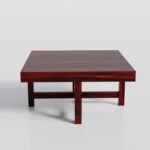 Coffee Table with 4 Stool | Square Centre Table with Stool | Center Table with 4 Stools for Living Room | Patio Table with 4 Puffy for Home | Espresso Finish - Image 4
