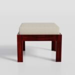Coffee Table with 4 Stool | Square Centre Table with Stool | Center Table with 4 Stools for Living Room | Patio Table with 4 Puffy for Home | Espresso Finish - Image 6