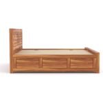 Wood King Size Bed with Box Storage for Bedroom Living Room | Solid Wood Bed Hotel | Rosewood Palang Cot | Double Bed (Honey, King Size) - Image 5