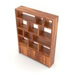 BOOKSHELF | Bookcase for Living Room/Bedroom (Honey) - Image 7