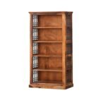 Bookshelf | Book Shelf Cabinet for Home & Office Living Room | Pre Assembled Semi Open Bookshelf (Honey Finish) - Image 3