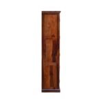 Crockery Cabinet with 2 Glass Doors | Wooden Wardrobe Kitchen Cabinet with 6 Shelves Storage | Bookcase for Living Room, Bedroom & Office | Honey Finish - Image 7