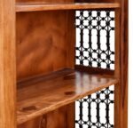 Bookshelf | Book Shelf Cabinet for Home & Office Living Room | Pre Assembled Semi Open Bookshelf (Honey Finish) - Image 6