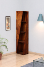 Bookshelf with 4 Rack Storage, Floor Stand, Book Almirah, Mini Library, Used Books, Decorative Items, Prefect for Living, Study, Office, Enterways Areas