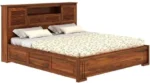 Maharaja Groove Bed/Wooden Cot/Palaung For Bedroom/Home/Hotel Solid Wood Queen Box Bed, 218 cm x 157 cm (7.15 ft x 5.15 ft) (Finish Color - Maharaja-Groove-Natural, Delivery Condition - DIY(Do-It-Yourself)) - Image 6