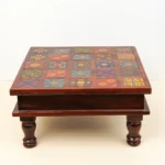Athangudi Aura Mango Wood Stool - Image 3