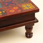 Athangudi Aura Mango Wood Stool - Image 5